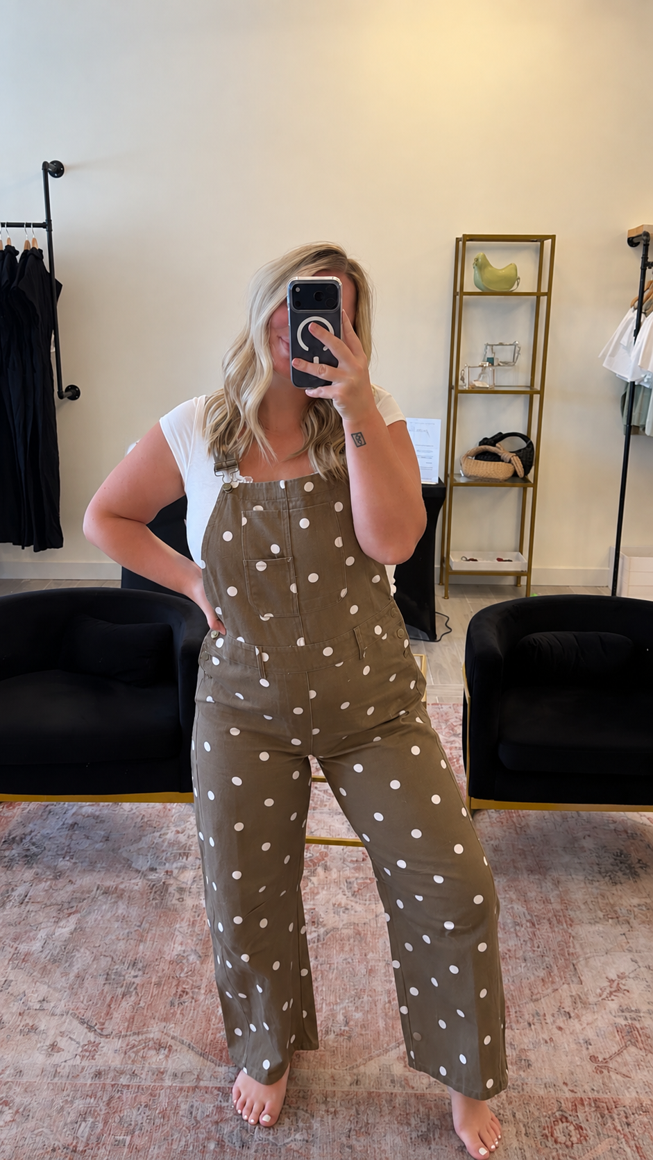 Polka Dot Overalls