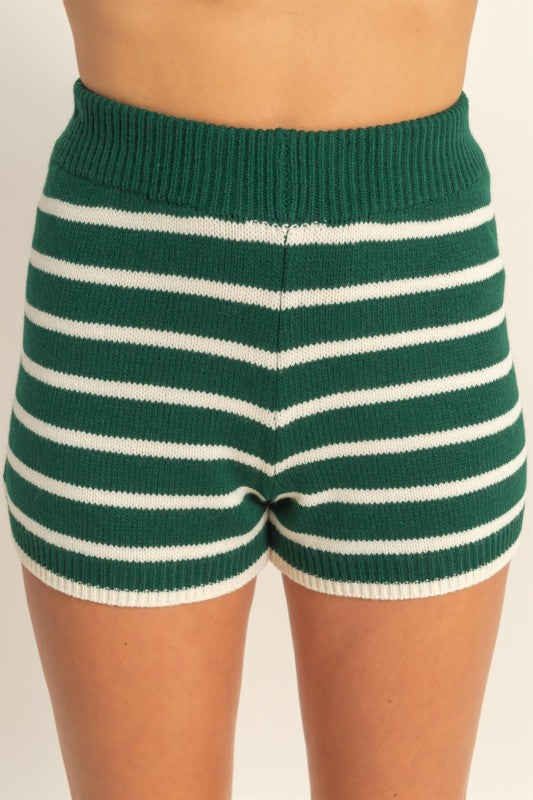 Striped Knit Matching Set