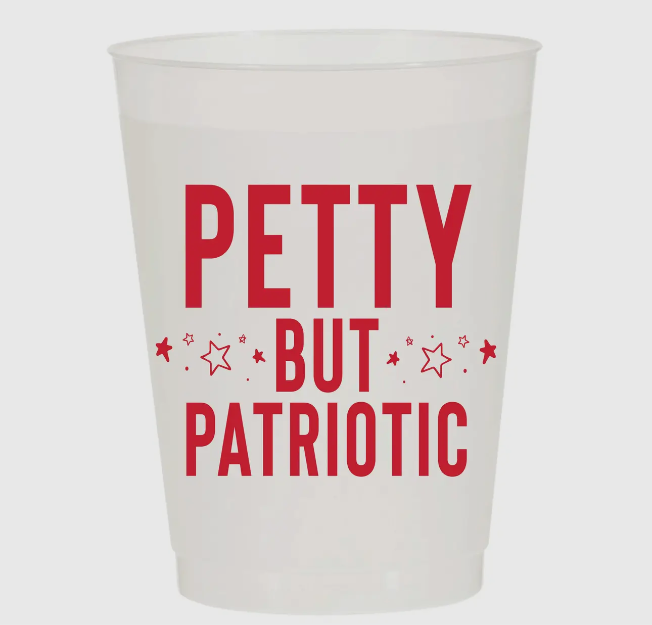 Petty But Patriotic Frosted Cups