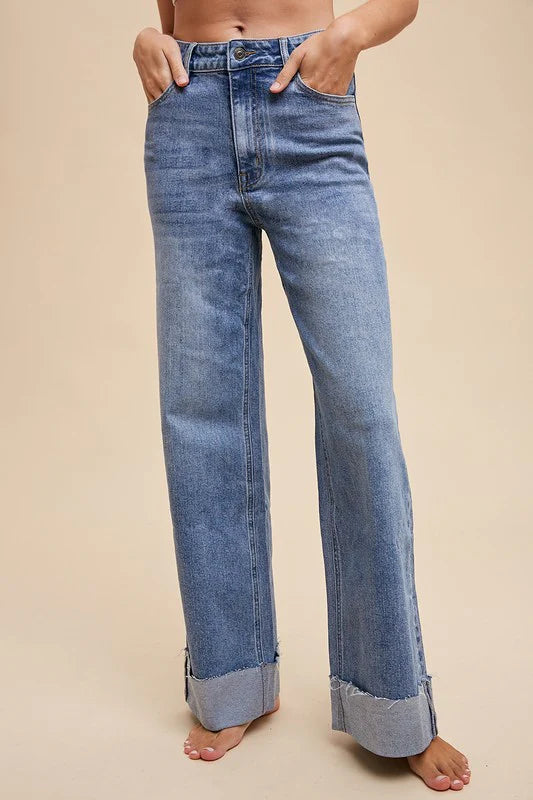 Parker Cuffed Denim Jeans
