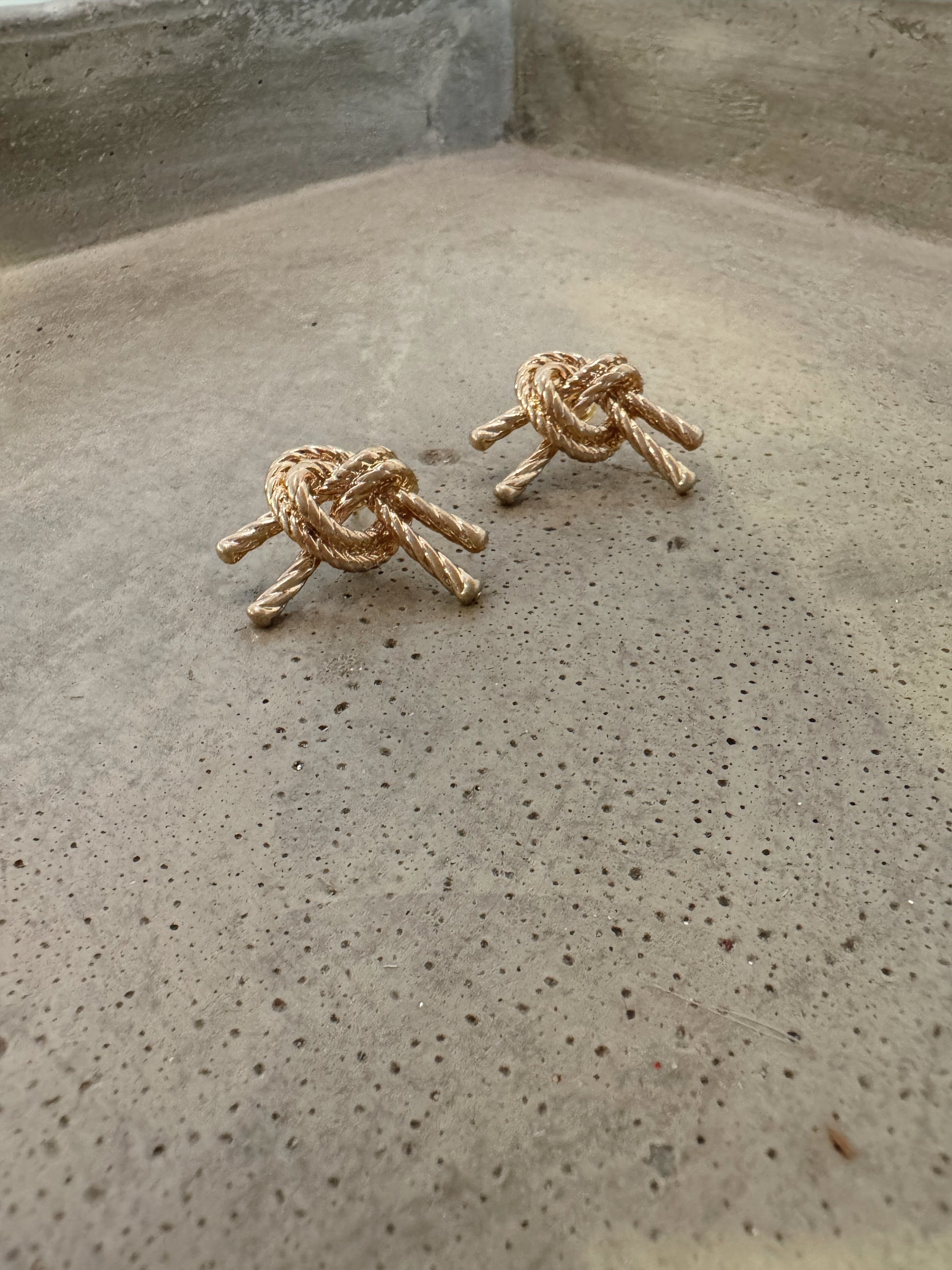 Rope Knot Stud Earrings