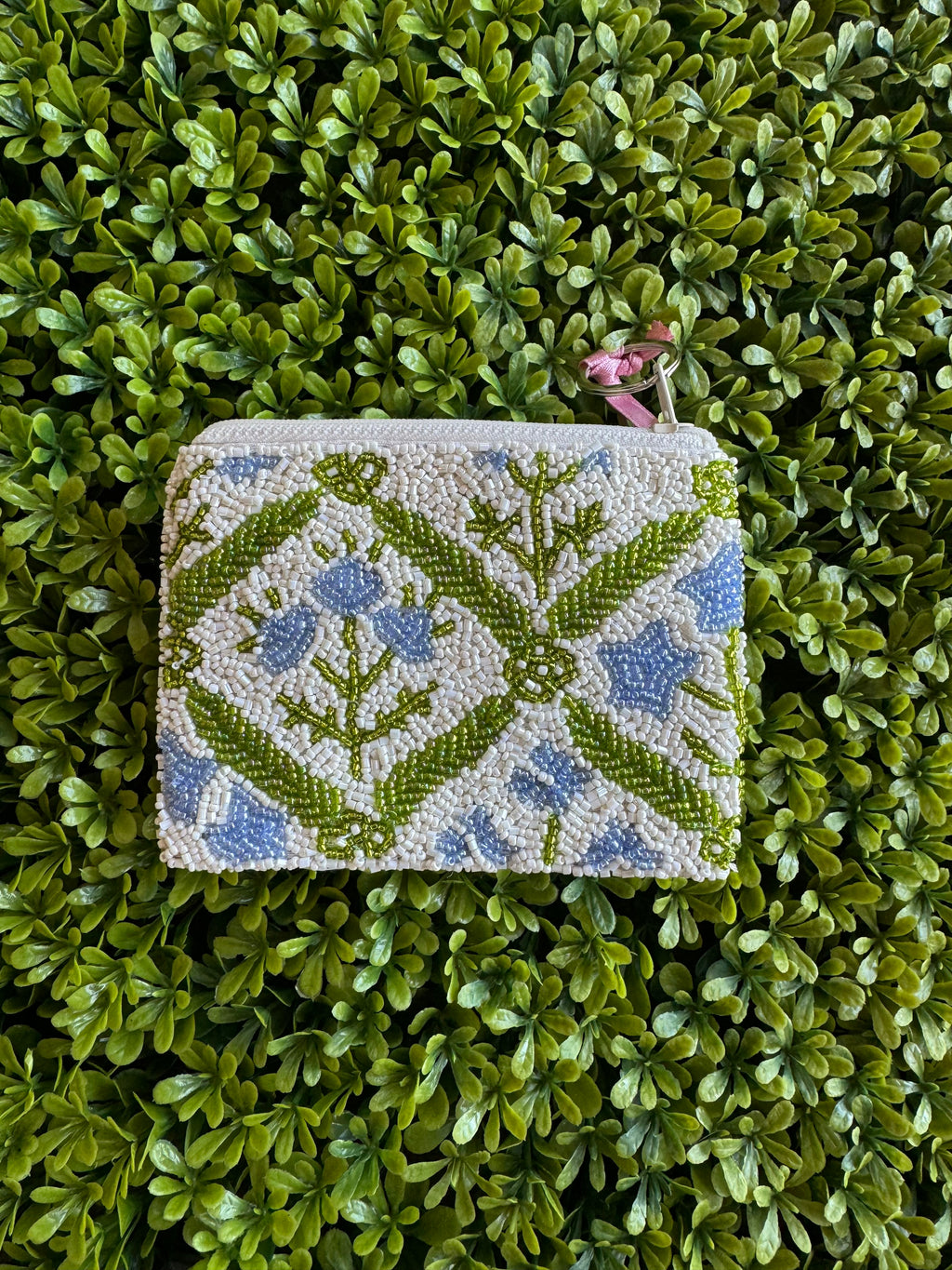 Floral Beaded Coin Purse