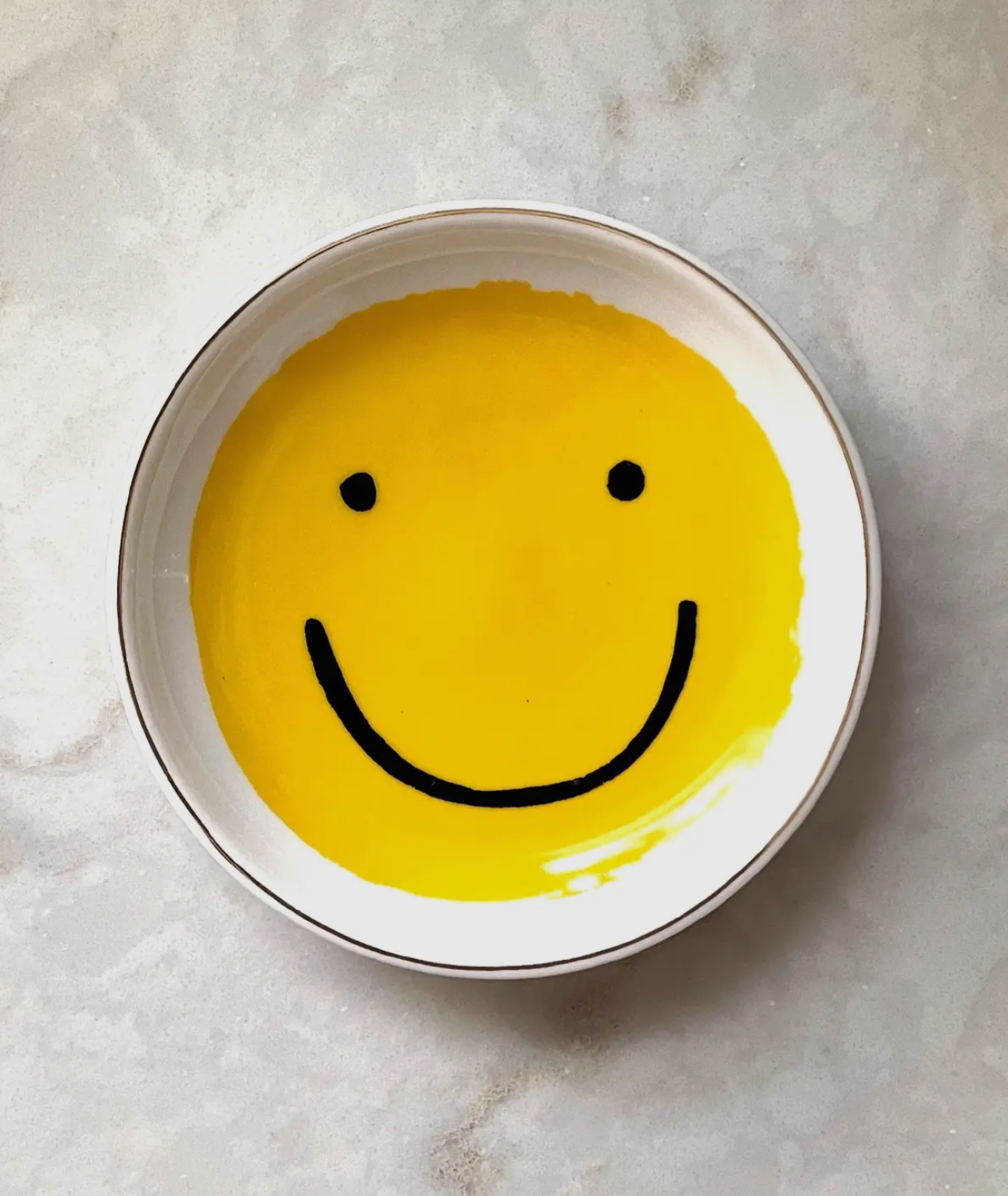 Smiley Porcelain Trinket Dish