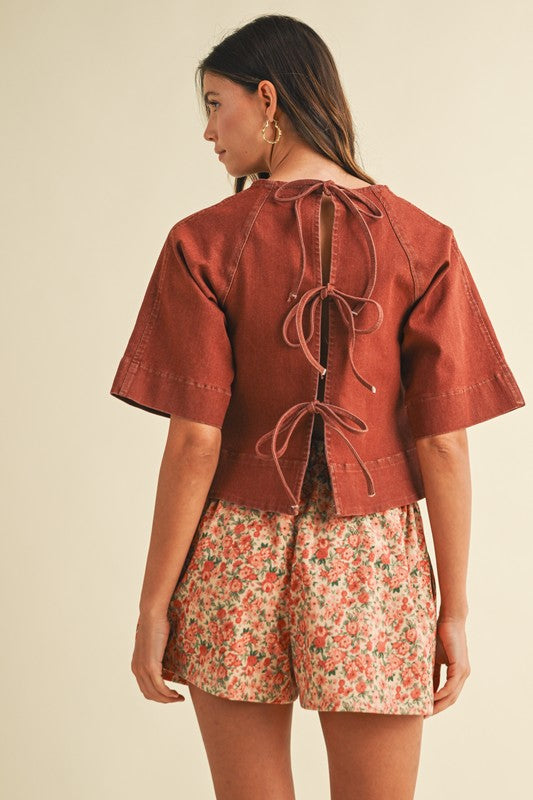Emmy Tie Back Top