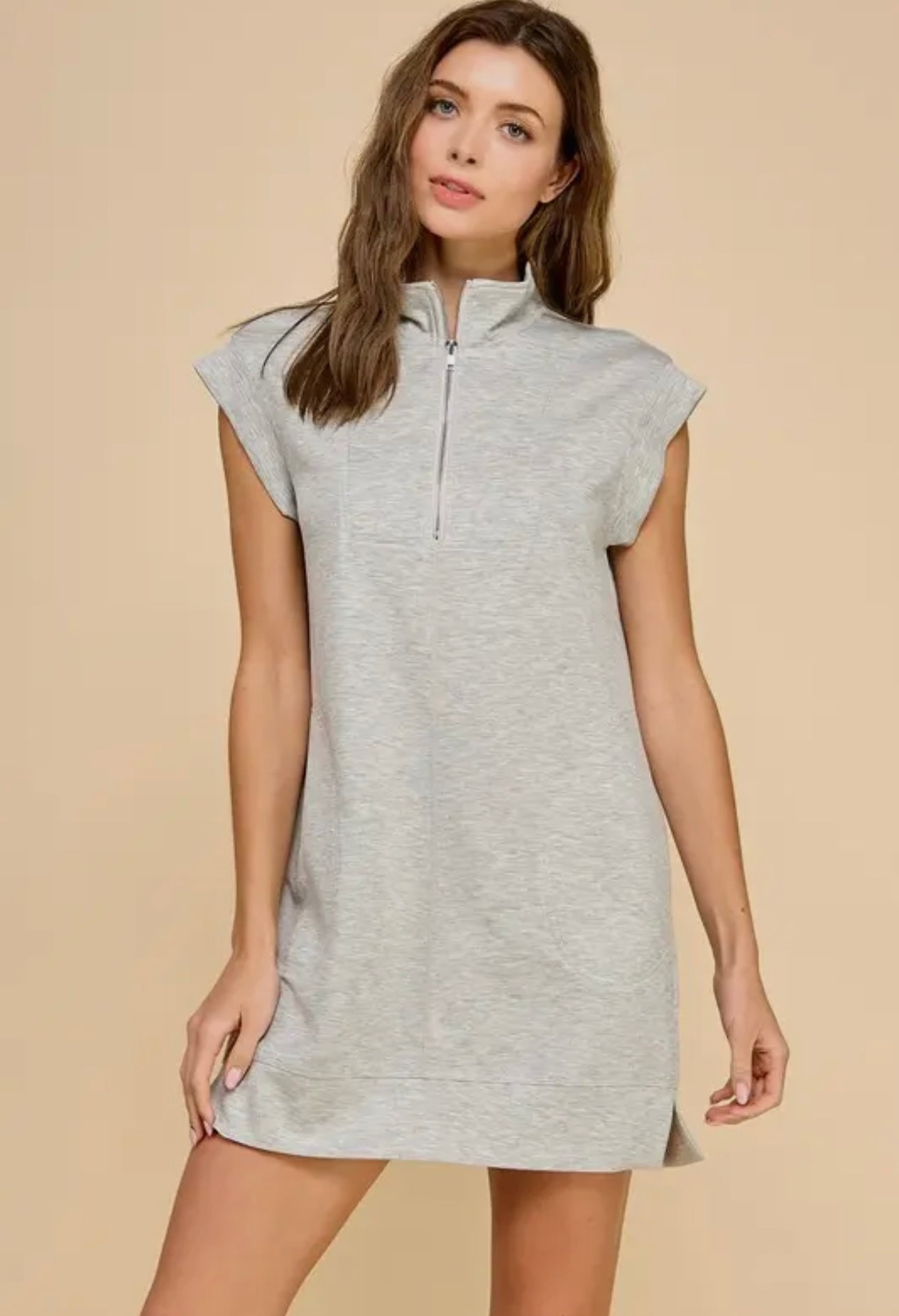 On the Go Zip Up Dress