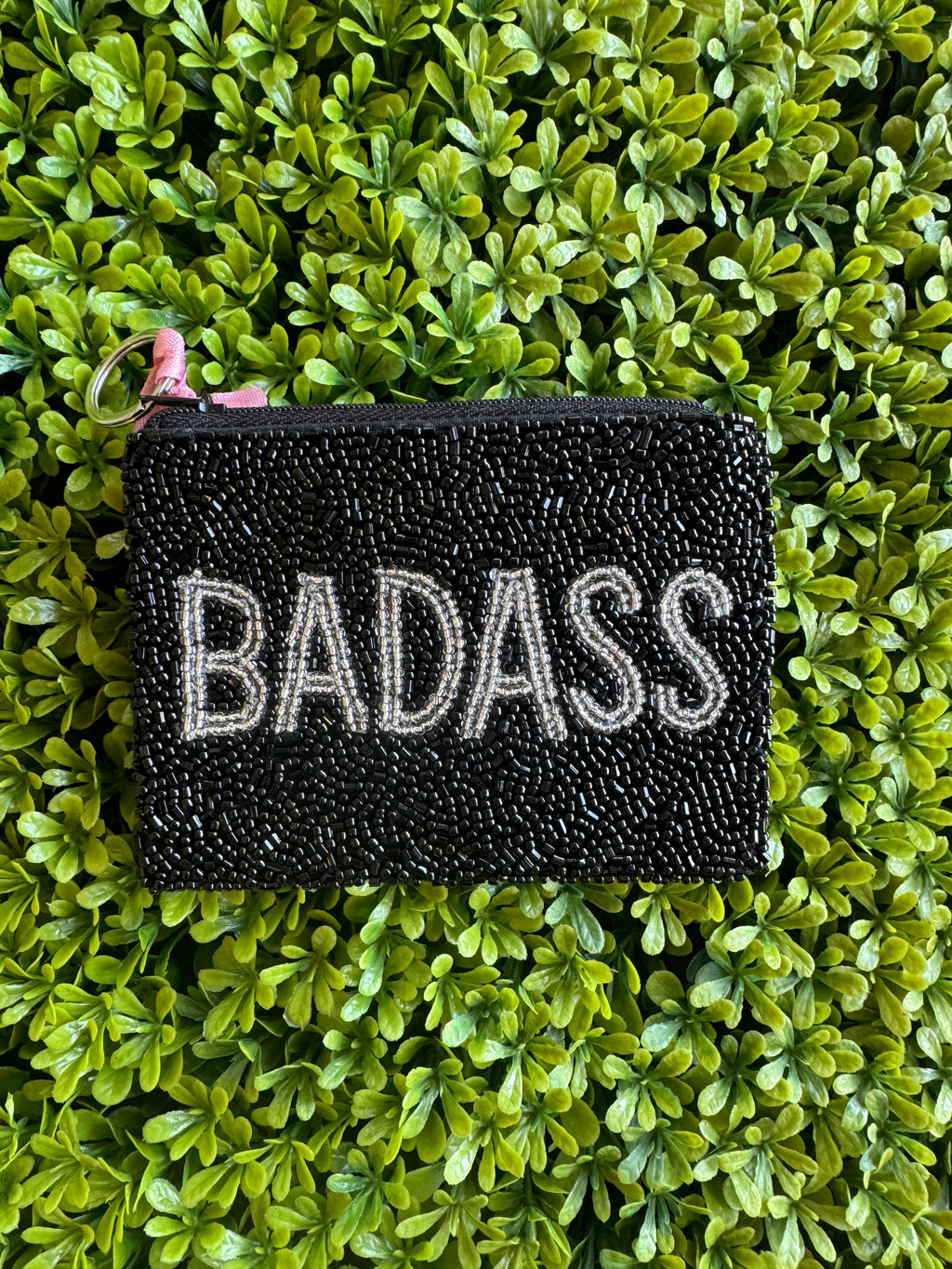 Badass With a Good Ass Beaded Coin Purse