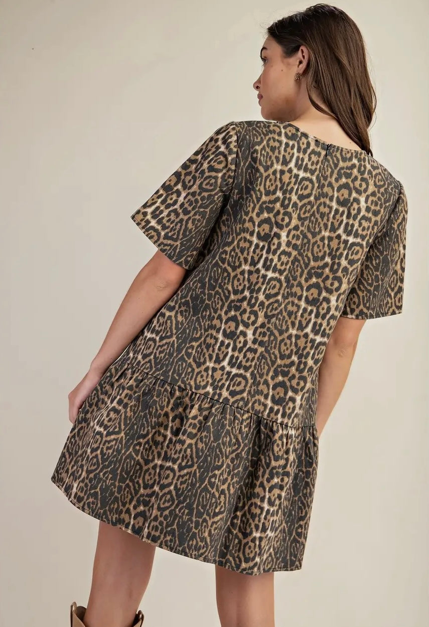 Into The Wild Denim Mini Dress