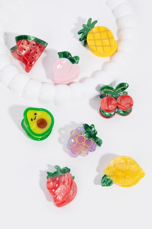 Mini Fruit Hair Clips