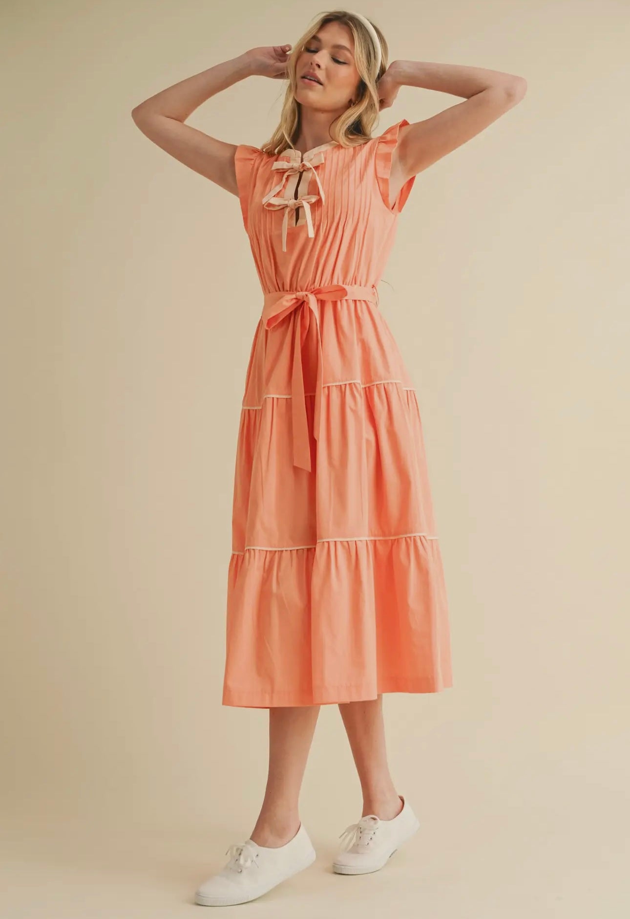 Orange Dream Midi Dress