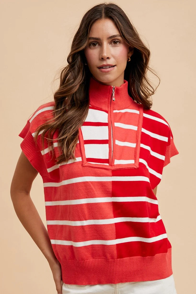 Lauren Quarter Zip Top