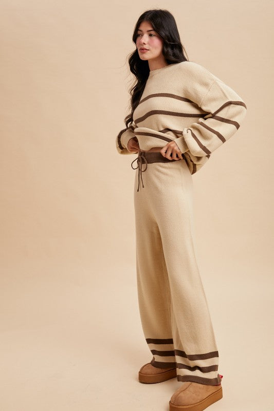 Espresso Striped Set