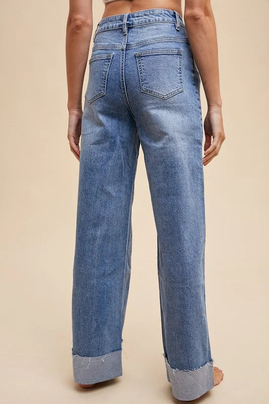 Parker Cuffed Denim Jeans