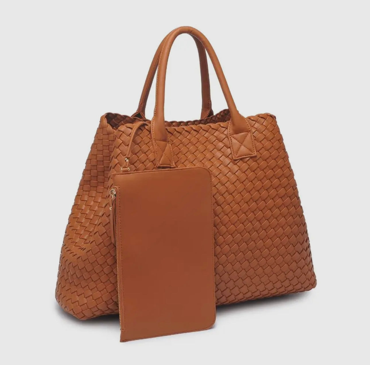 Ithaca Vegan Leather Tote - Tan