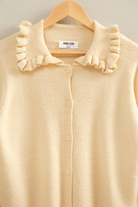 Ruffle Collar Sweater