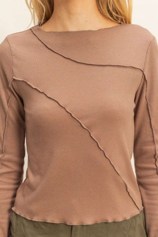 Carly Knit Top - Mocha