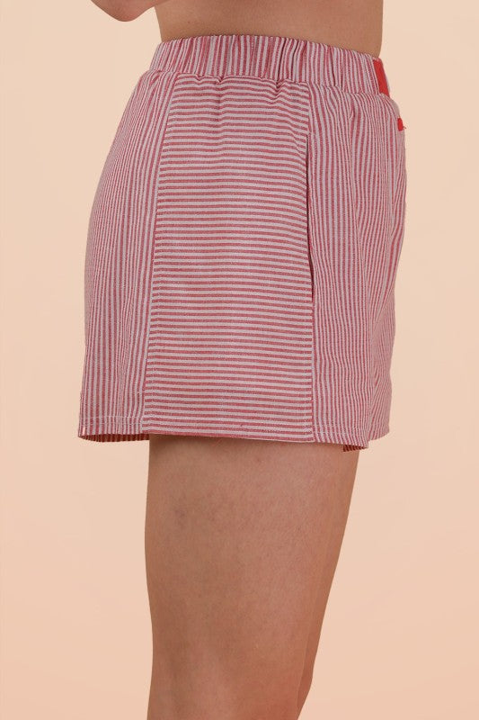 Boxer Shorts - Red Striped