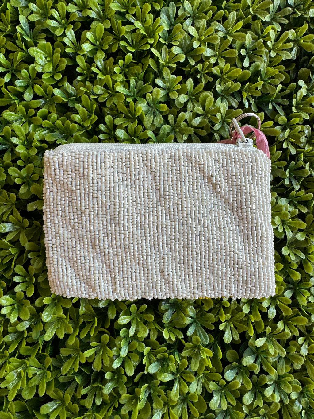 Lemon Beaded Coin Purse