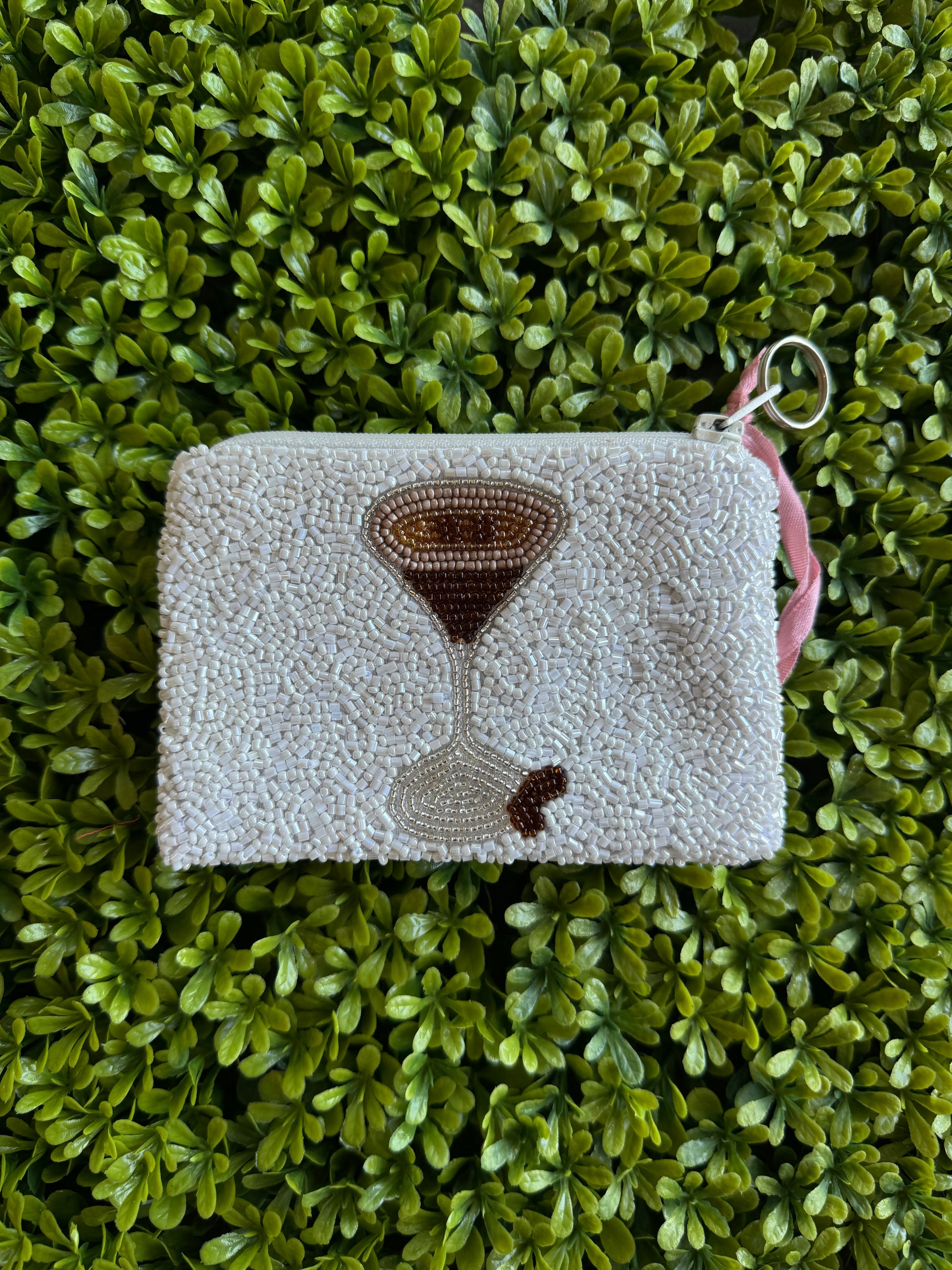 Espresso/Tini Time Beaded Coin Purse