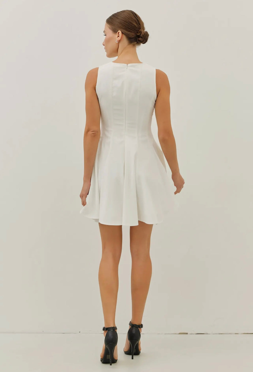 Snow White Flare Mini Dress