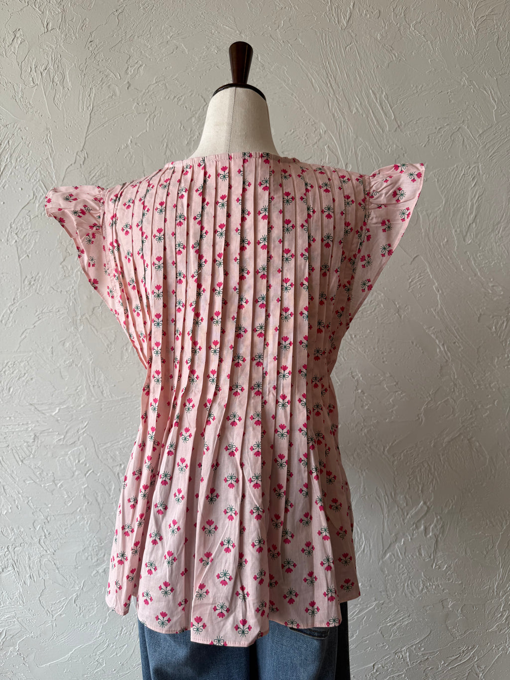 Floral Pleated Blouse