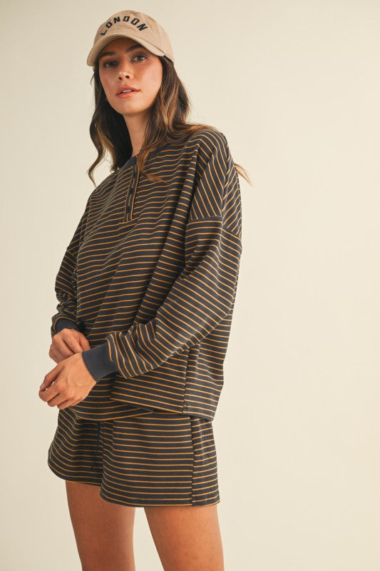 Prescott Matching Set - Navy/Orange