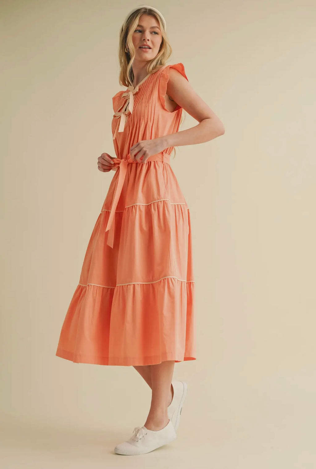 Orange Dream Midi Dress