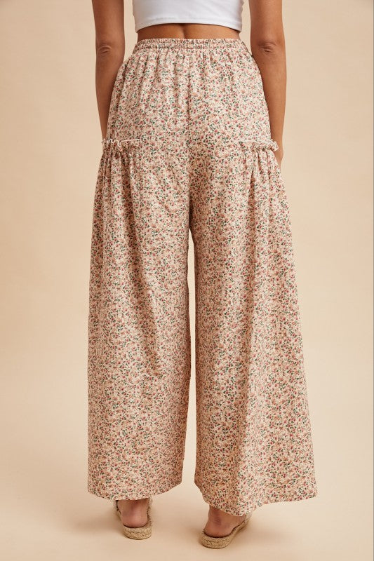 Ditsy Floral Palazzo Pants