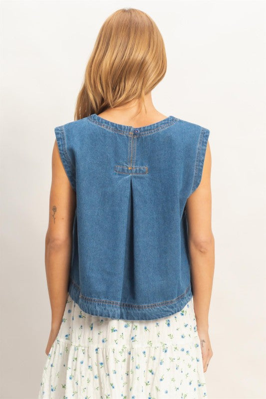 Remi Denim Top