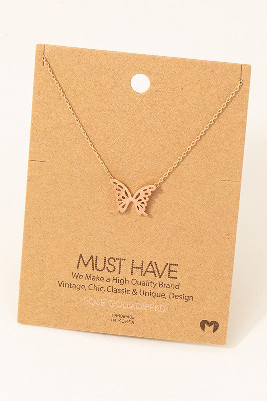 Butterfly Pendant Necklace