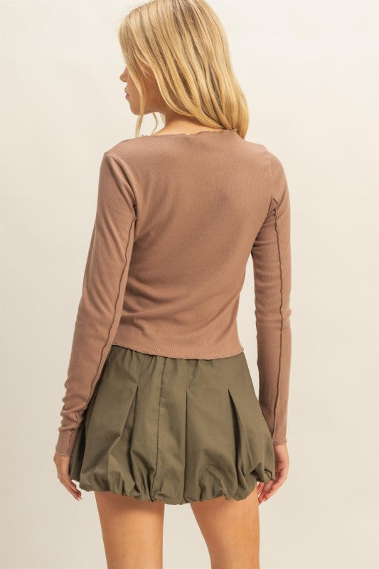 Carly Knit Top - Mocha