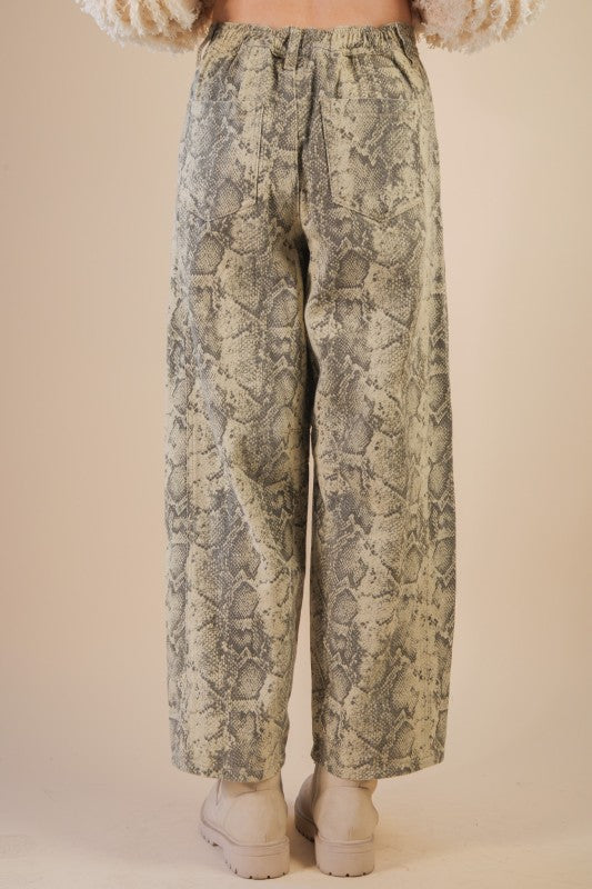 Snake Barrel Jeans