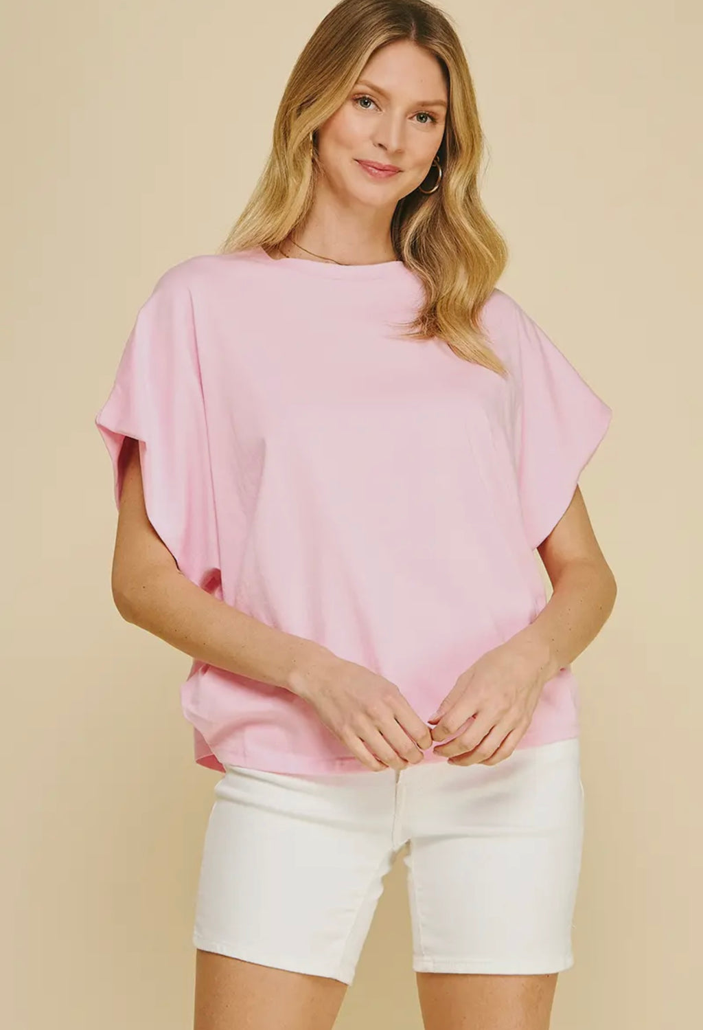 Solid Tunic Top - Pink