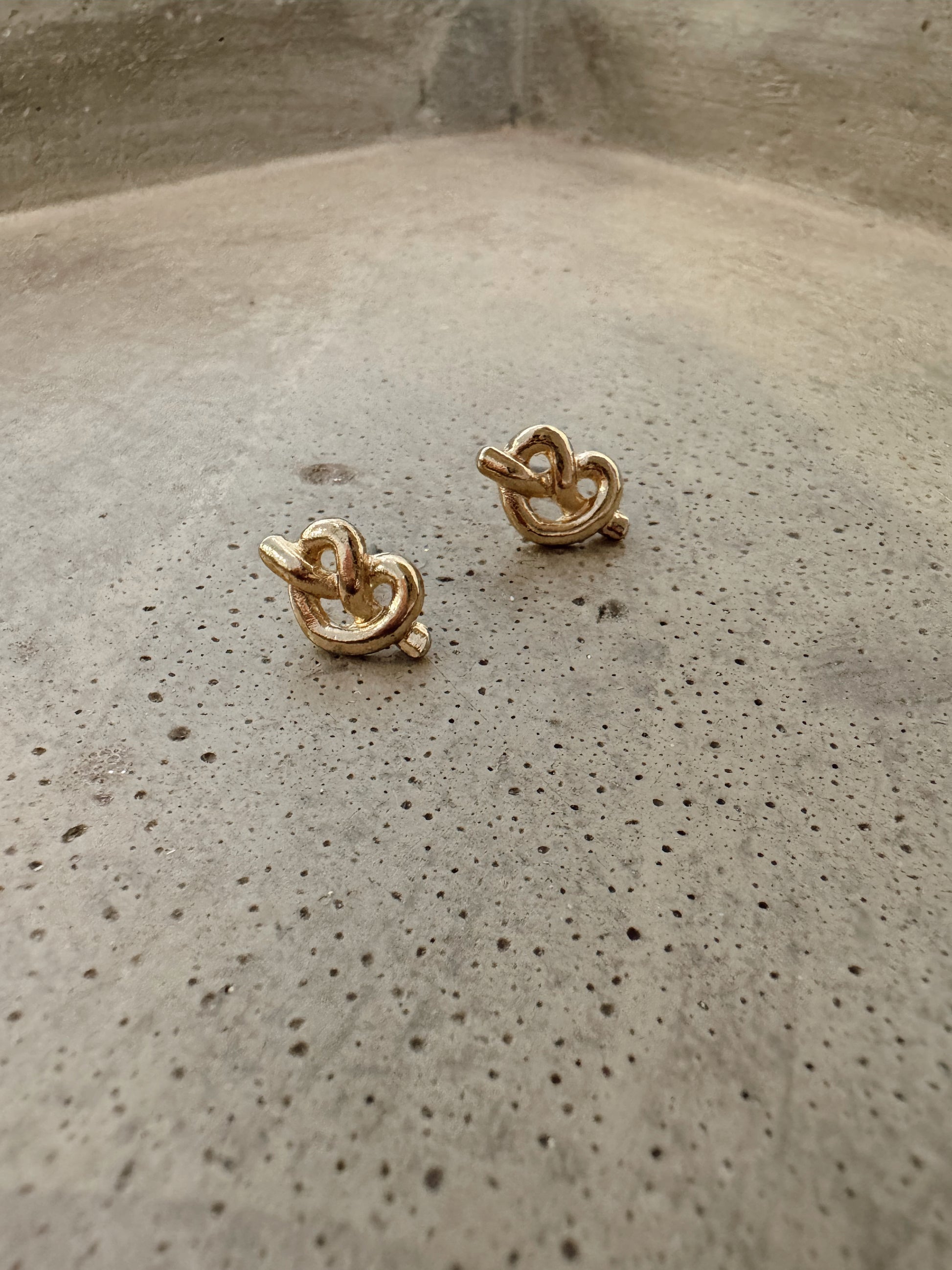 Pretzel Stud Earrings