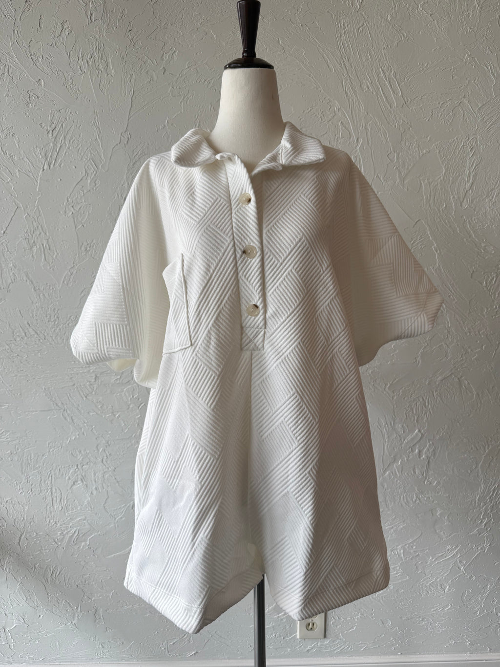 Oversized Button Up Romper