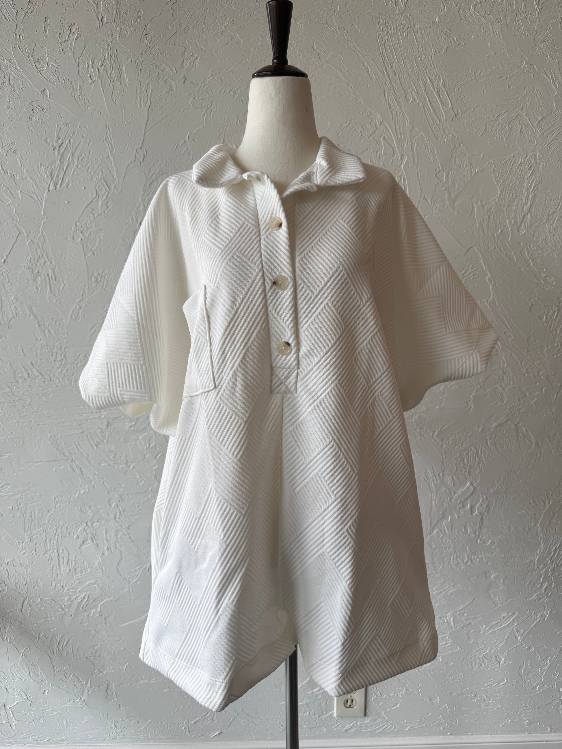 Oversized Button Up Romper