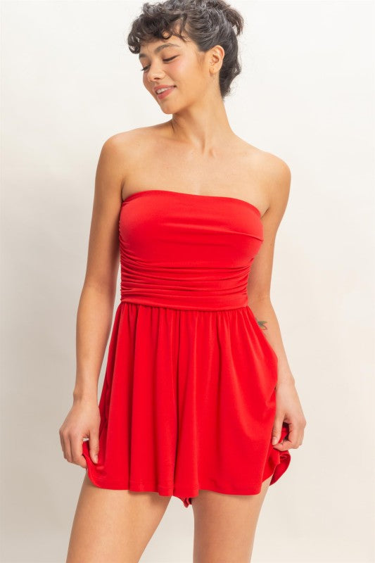 Bailey Romper - Red