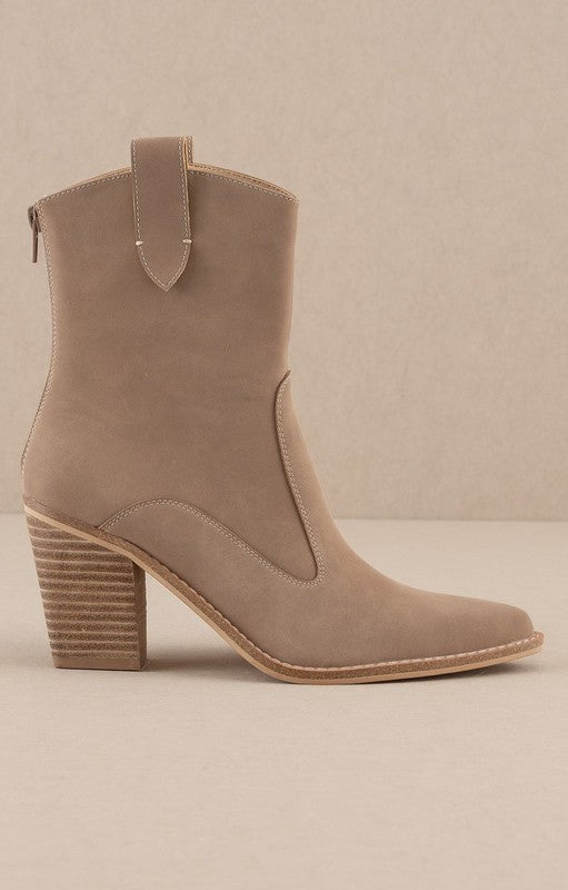 Tara Western Boots - Cedar Wood