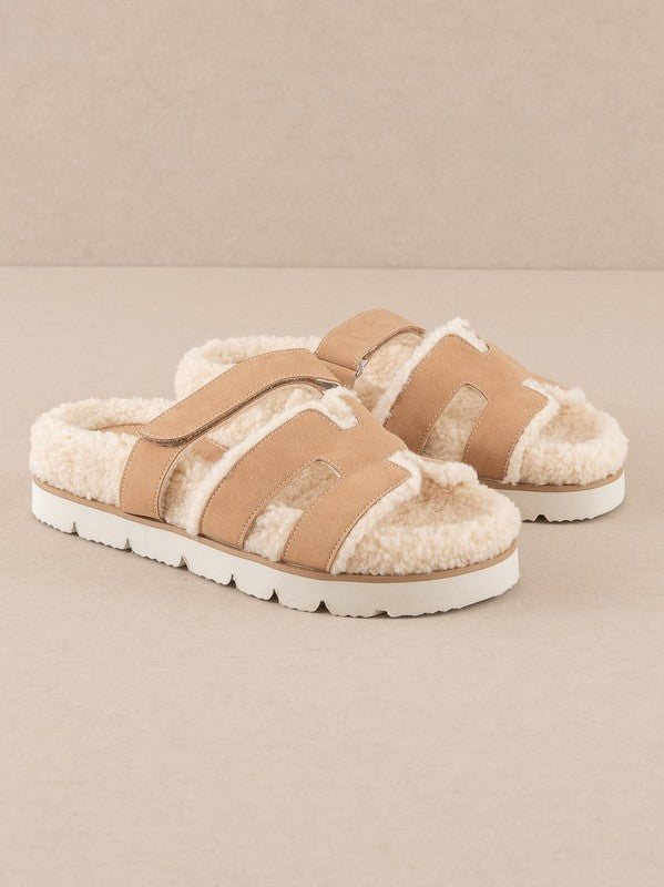 Alpine Sherpa Sandals - Camel
