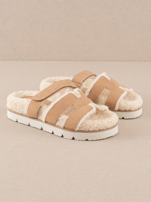 Alpine Sherpa Sandals - Camel