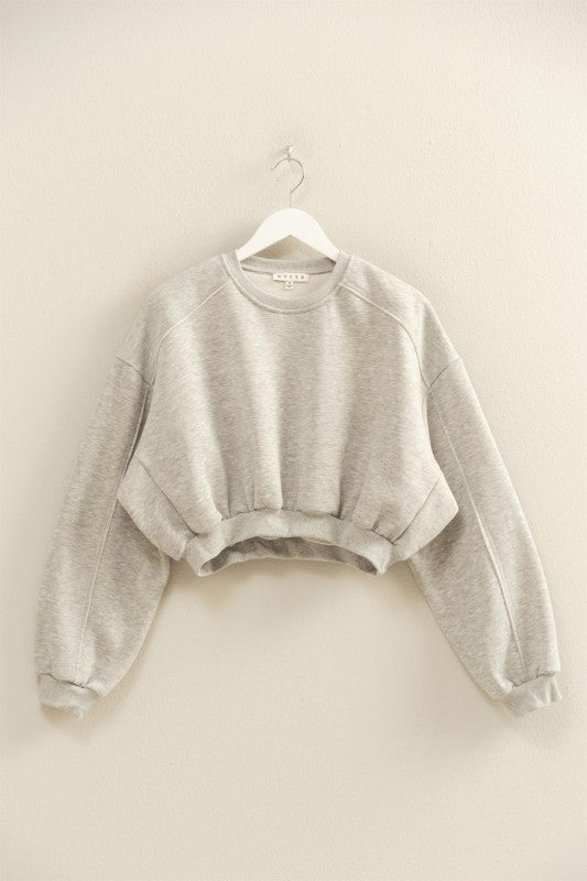 Kenna Cropped Sweatshirt - Grey
