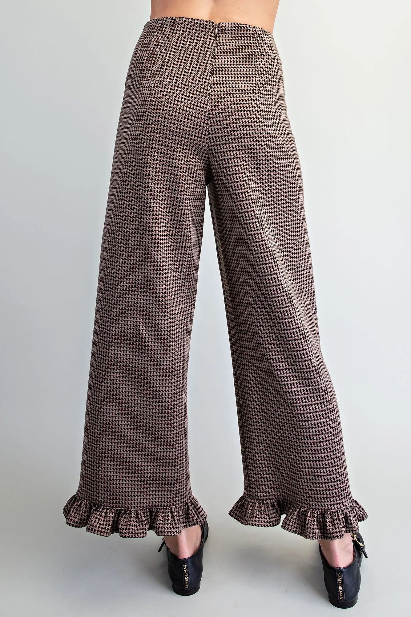 Mocha Houndstooth Trousers