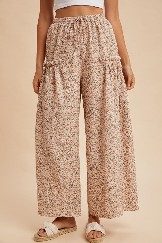 Ditsy Floral Palazzo Pants