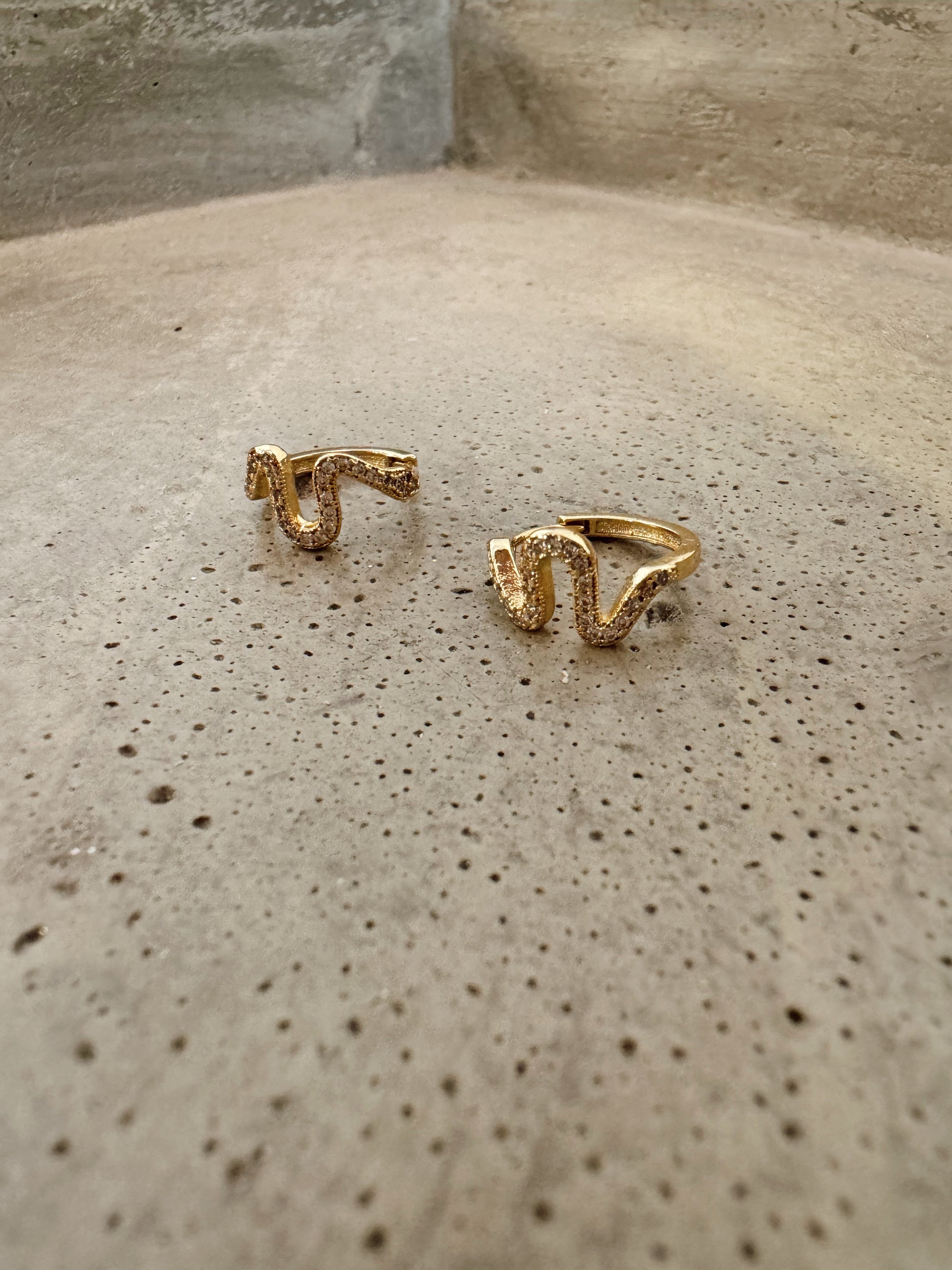 Snake Huggie Earrings