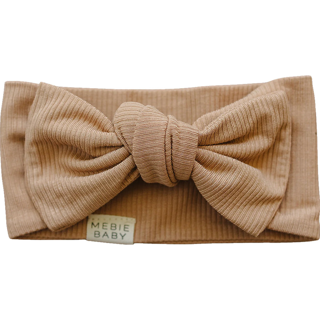Latte Ribbed Bamboo Bow