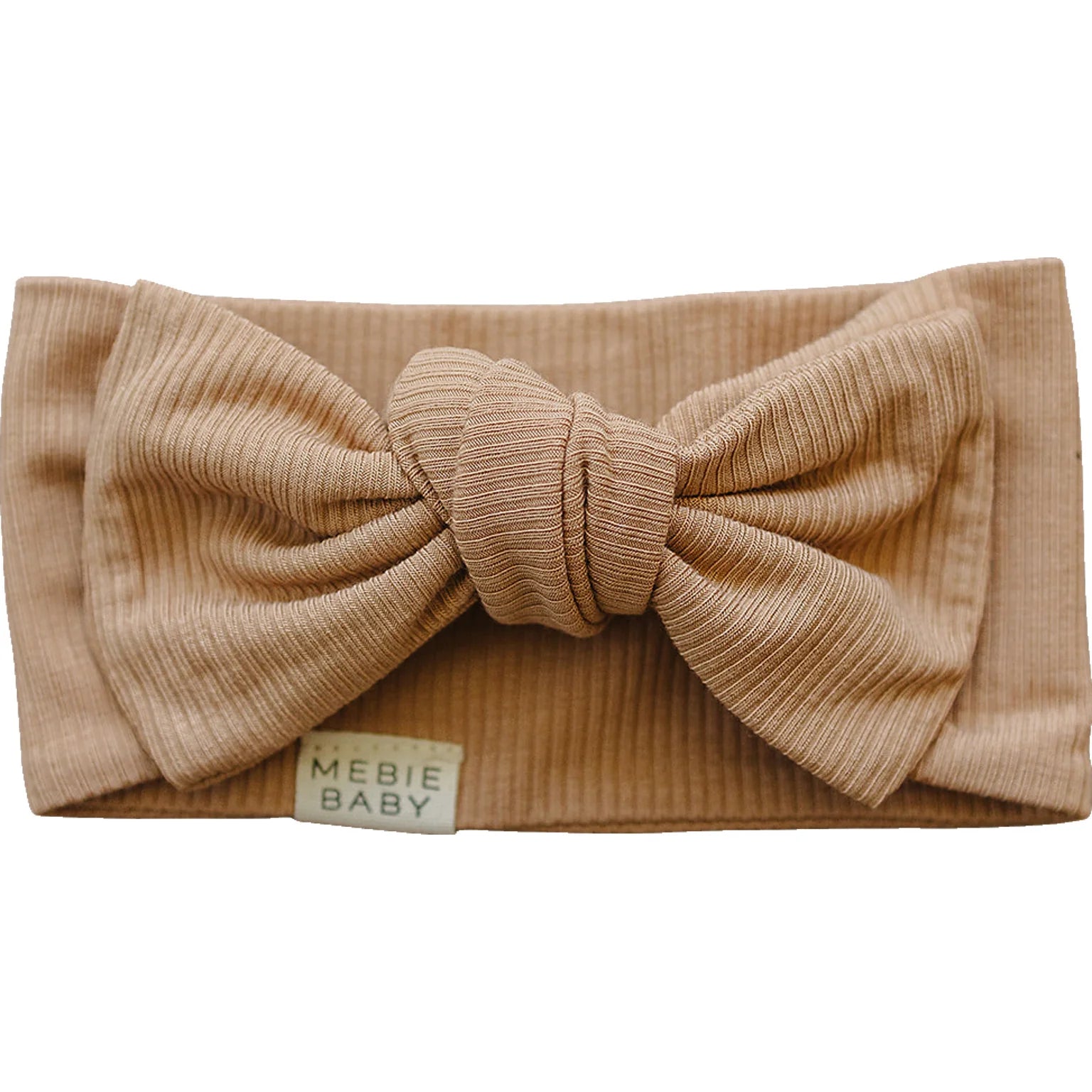 Latte Ribbed Bamboo Bow