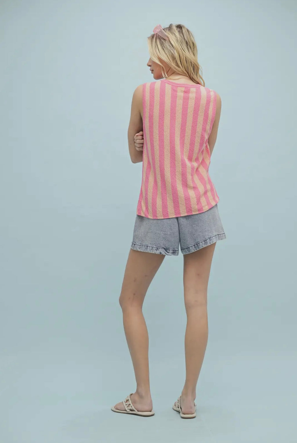 Citrus Striped Sweater Tank