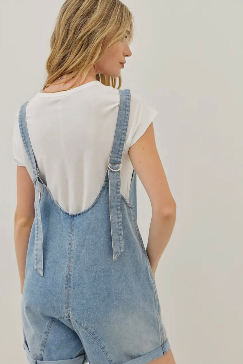 Relaxed Denim Romper