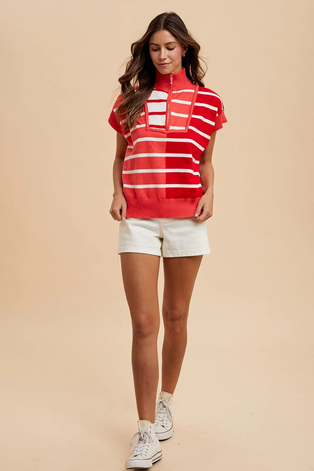 Lauren Quarter Zip Top