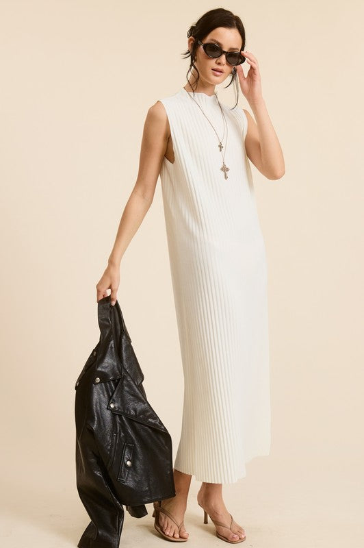Everyday Mock Neck Dress - Ivory