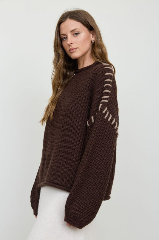 All Stitched Up Sweater